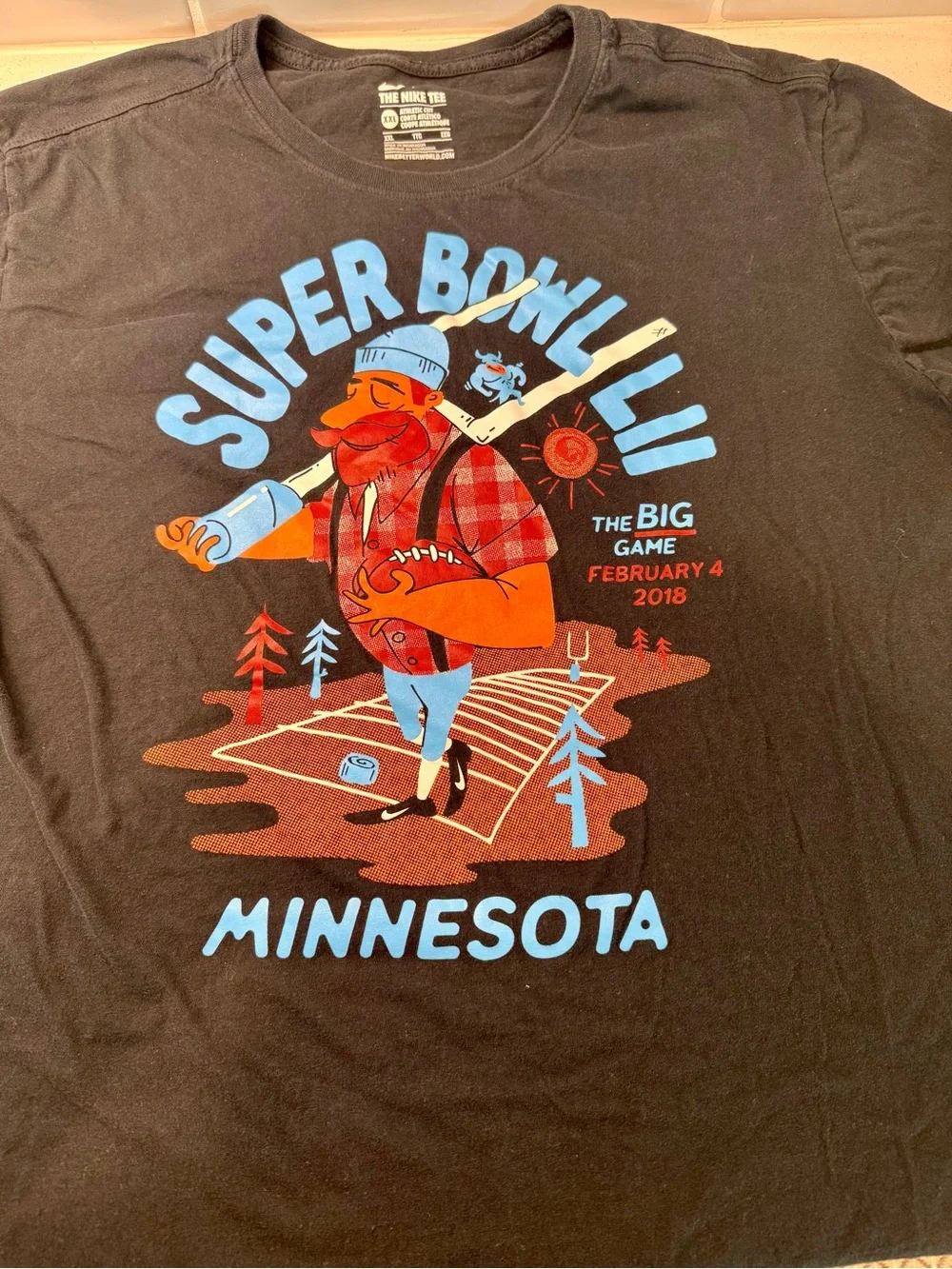Super Bowl LII Minnesota Lumberjack Nike T Shirt